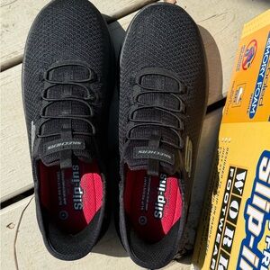 Skechers Men's Black Slip-On Sneakers